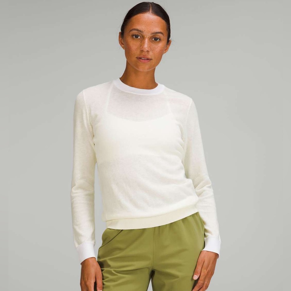 Lululemon Silk-Blend Crewneck Sweater